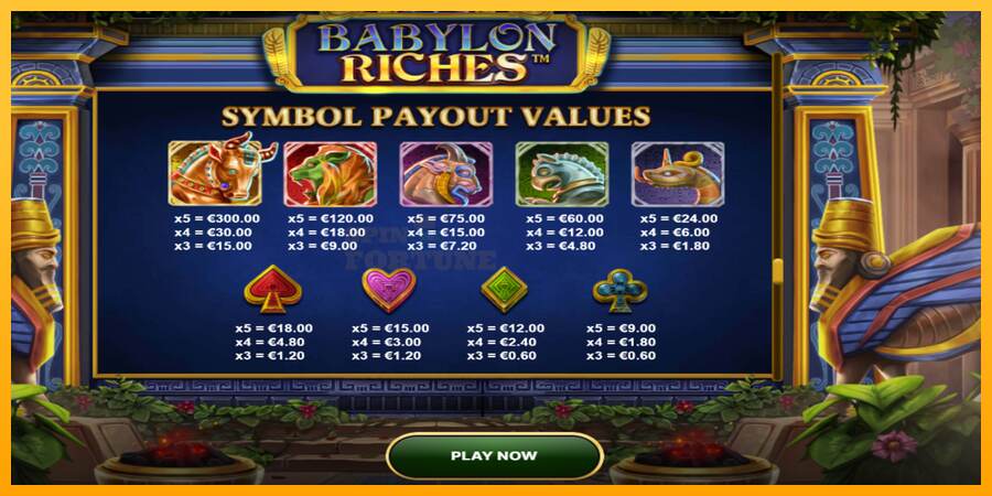 Babylon Riches mesin permainan untuk uang, gambar 6