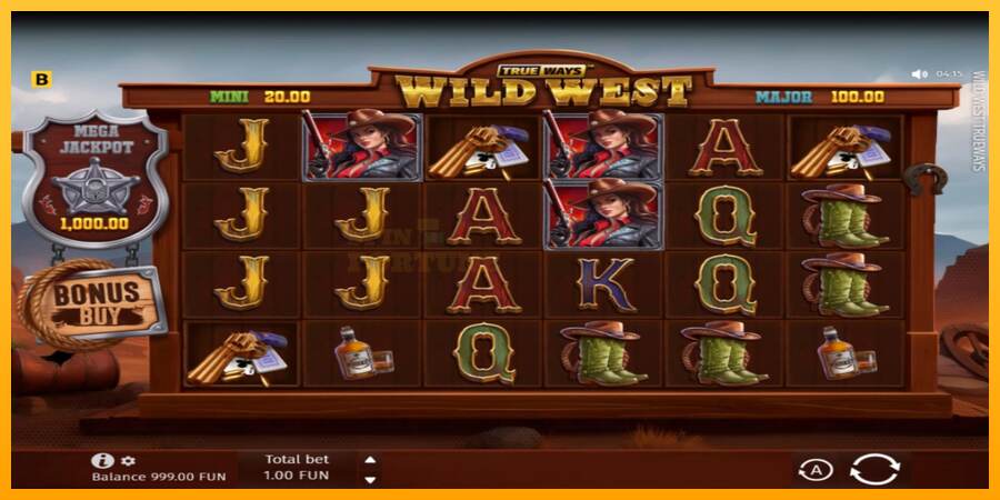 Wild West Trueways mesin permainan untuk uang, gambar 2