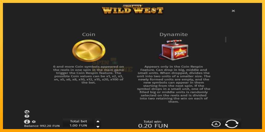 Wild West Trueways mesin permainan untuk uang, gambar 5