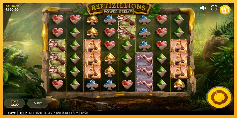 Reptizillions Power Reels mesin permainan untuk uang, gambar 1