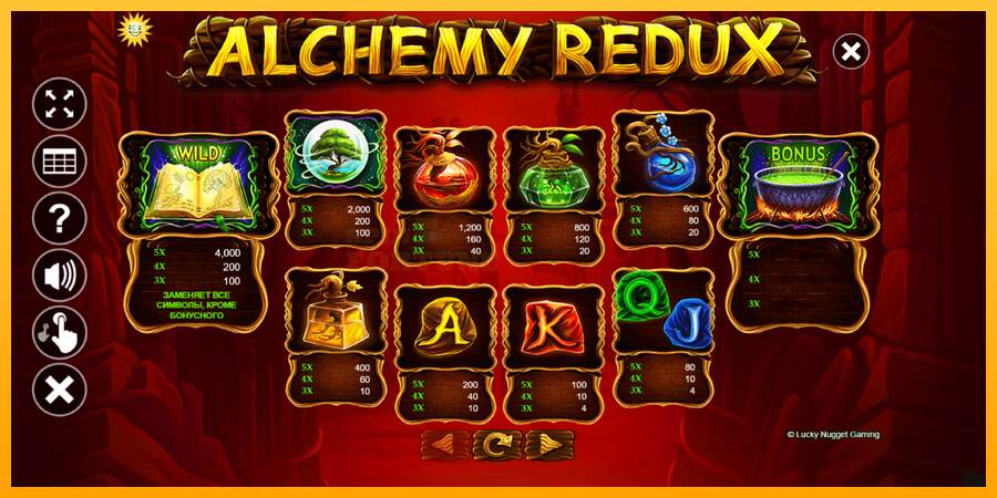 Alchemy Redux mesin permainan untuk uang, gambar 6