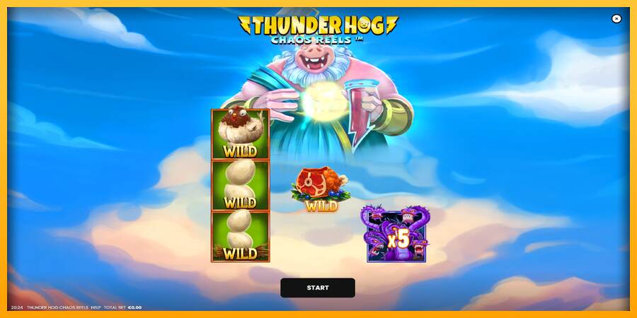 Thunder Hog Chaos Reels mesin permainan untuk uang, gambar 1