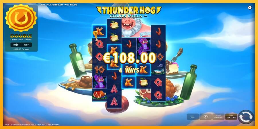 Thunder Hog Chaos Reels mesin permainan untuk uang, gambar 3