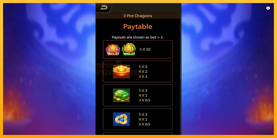 3 Pot Dragons mesin permainan untuk uang, gambar 6