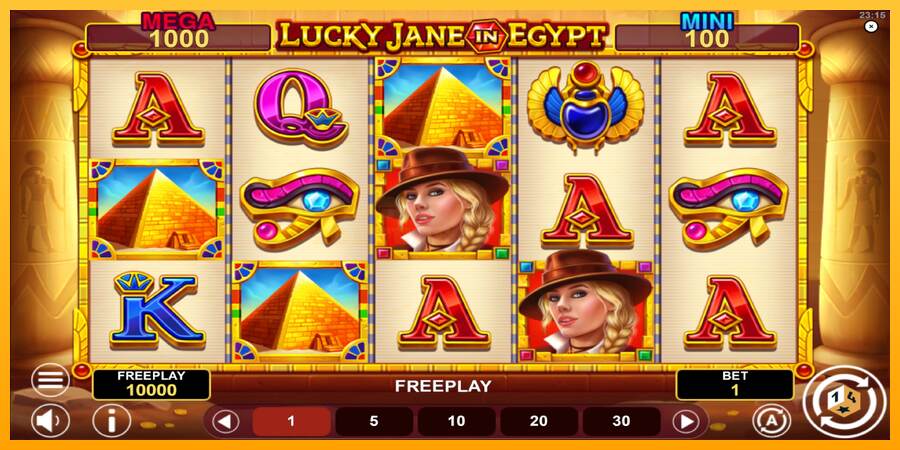 Lucky Jane in Egypt Hold & Win mesin permainan untuk uang, gambar 2