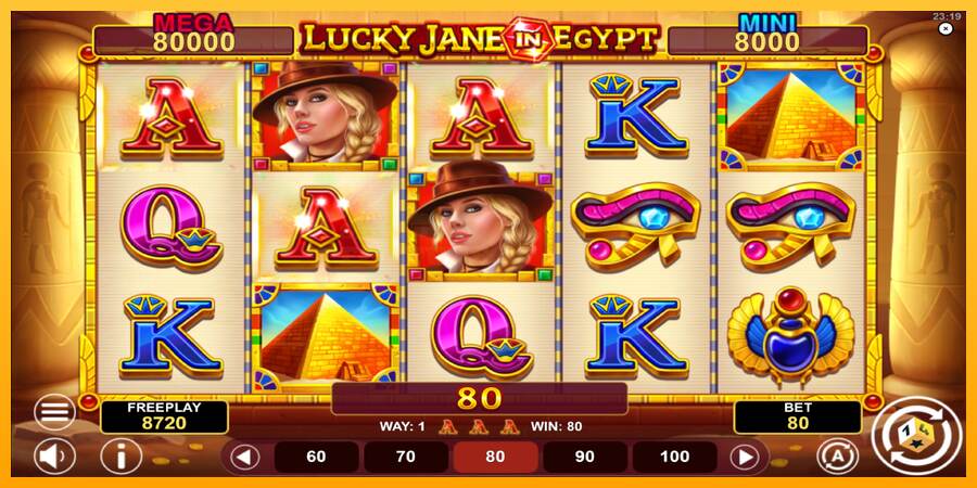 Lucky Jane in Egypt Hold & Win mesin permainan untuk uang, gambar 4