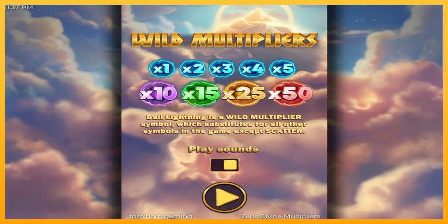 Zeus Divine Multipliers mesin permainan untuk uang, gambar 1