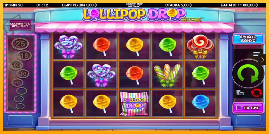 Lollipop Drop MultiMax mesin permainan untuk uang, gambar 2