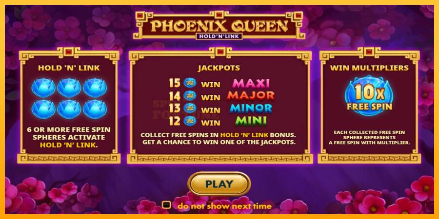 Phoenix Queen Hold N Link mesin permainan untuk uang, gambar 1