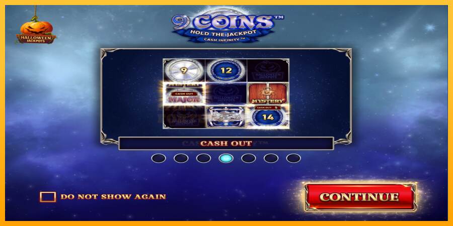 9 Coins Grand Platinum Edition Halloween Jackpot mesin permainan untuk uang, gambar 1