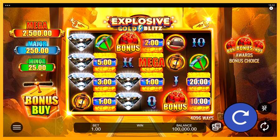 Explosive Gold Blitz mesin permainan untuk uang, gambar 1