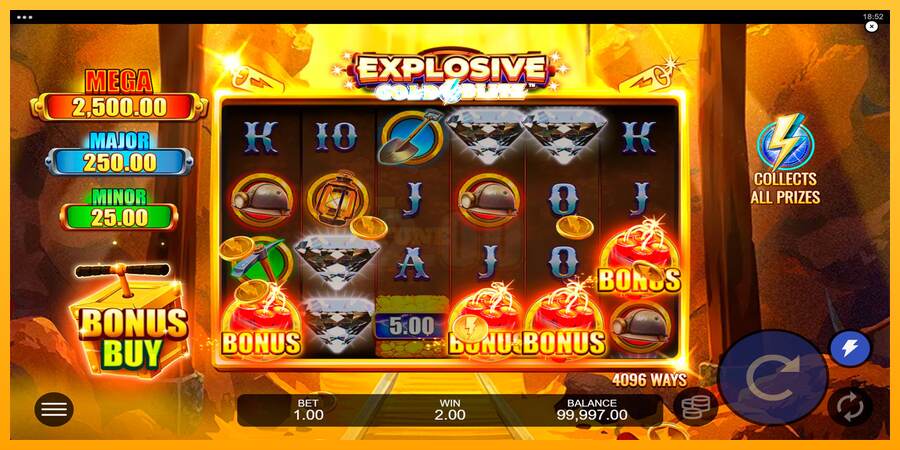 Explosive Gold Blitz mesin permainan untuk uang, gambar 2