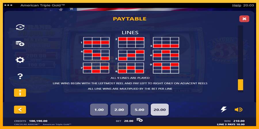 American Triple Gold mesin permainan untuk uang, gambar 5