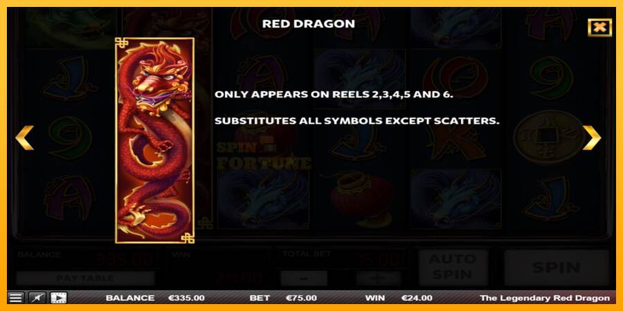 The Legendary Red Dragon mesin permainan untuk uang, gambar 5