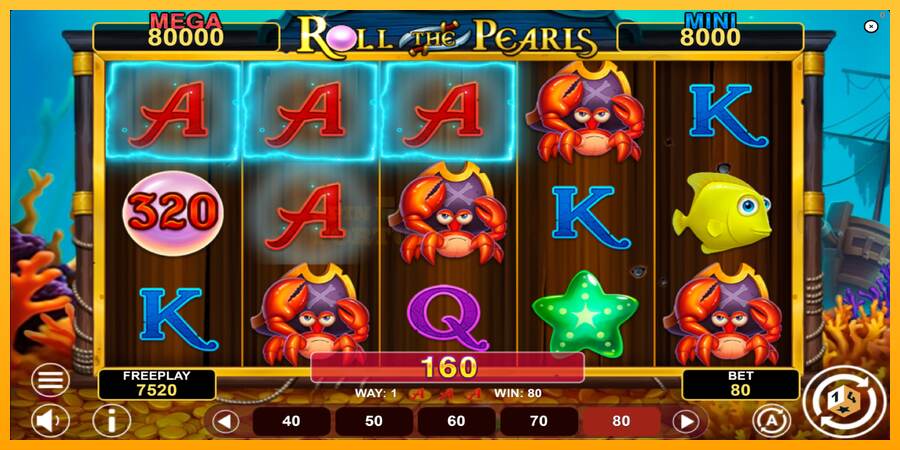 Roll The Pearls Hold & Win mesin permainan untuk uang, gambar 4