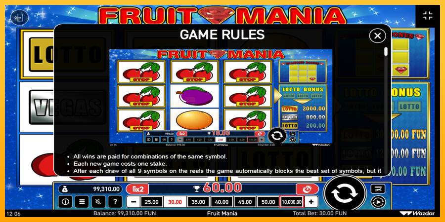 Fruit Mania mesin permainan untuk uang, gambar 6