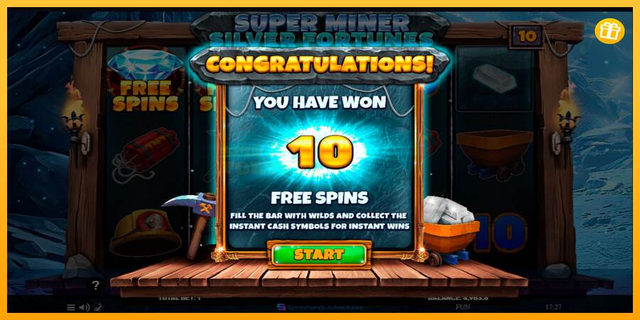 Super Miner Silver Fortunes mesin permainan untuk uang, gambar 5