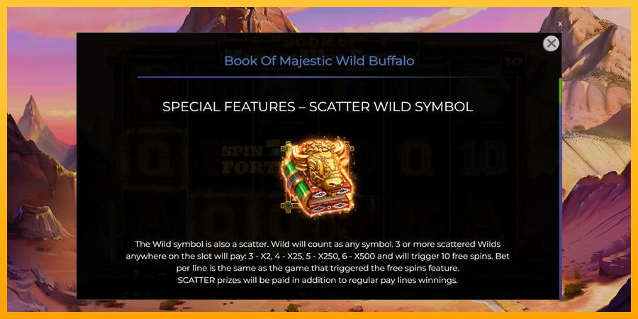 Book of Majestic Wild Buffalo mesin permainan untuk uang, gambar 5