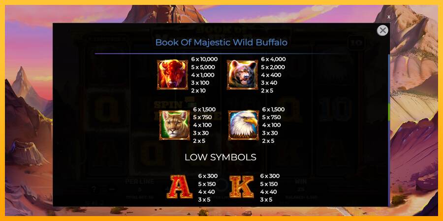 Book of Majestic Wild Buffalo mesin permainan untuk uang, gambar 6