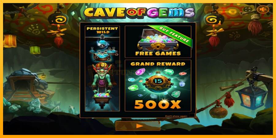 Cave of Gems mesin permainan untuk uang, gambar 1