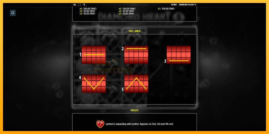 Diamond Heart 5 mesin permainan untuk uang, gambar 7