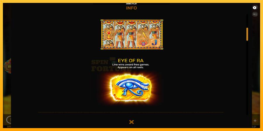 Eyes of Ra mesin permainan untuk uang, gambar 5