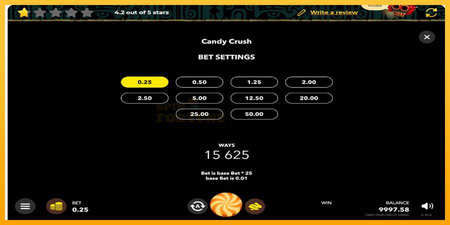 Candy Splasher mesin permainan untuk uang, gambar 7