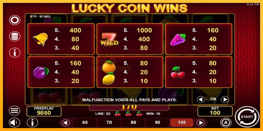 Lucky Coin Wins mesin permainan untuk uang, gambar 4