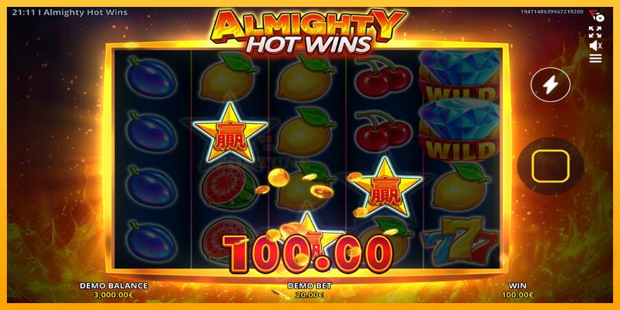 Almighty Hot Wins mesin permainan untuk uang, gambar 3