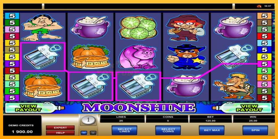 Moonshine mesin permainan untuk uang, gambar 3