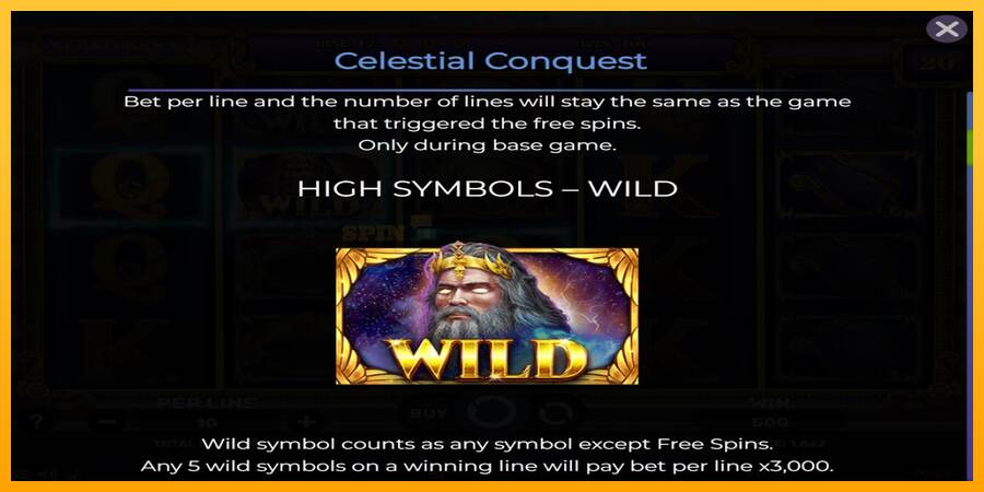 Celestial Conquest mesin permainan untuk uang, gambar 5