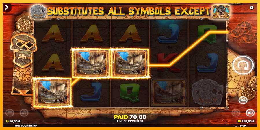 The Goonies Deluxe Rapid Fire Jackpots mesin permainan untuk uang, gambar 3