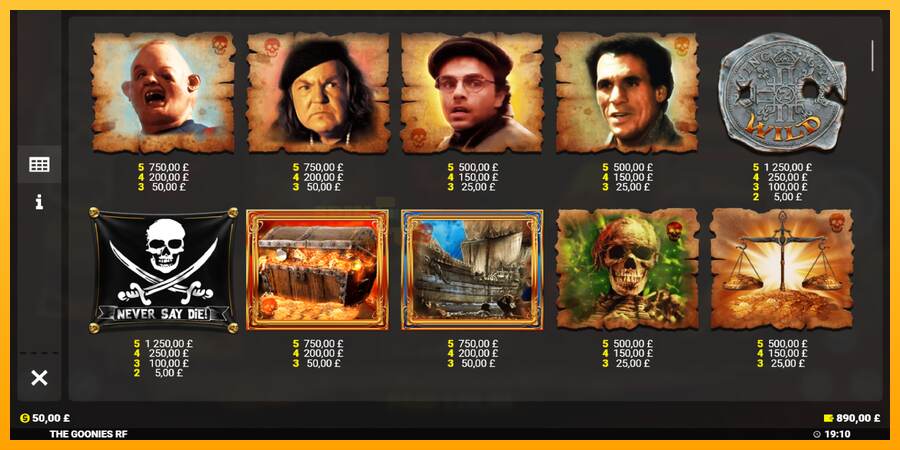 The Goonies Deluxe Rapid Fire Jackpots mesin permainan untuk uang, gambar 5