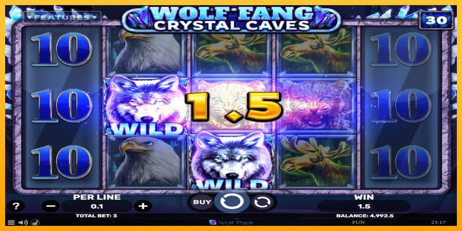 Wolf Fang - Crystal Caves mesin permainan untuk uang, gambar 3