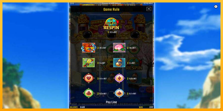 Dreams of Gold Jackpot mesin permainan untuk uang, gambar 6