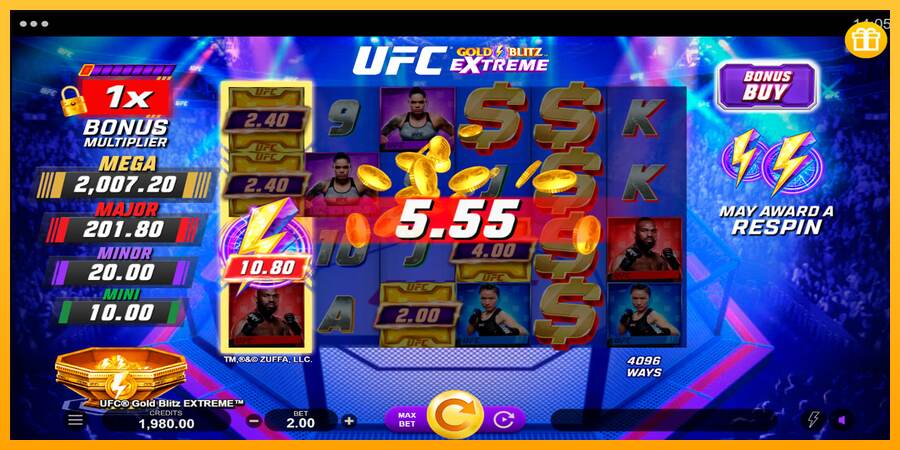 UFC Gold Blitz Extreme mesin permainan untuk uang, gambar 4