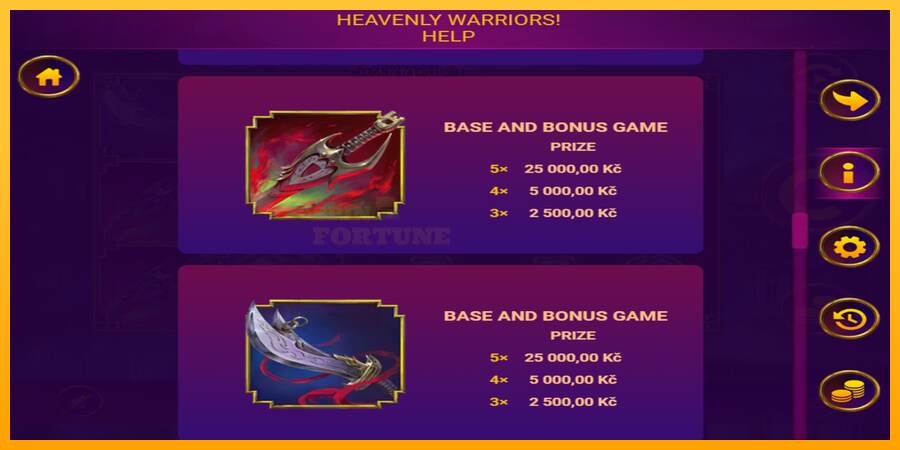 Heavenly Warriors mesin permainan untuk uang, gambar 3