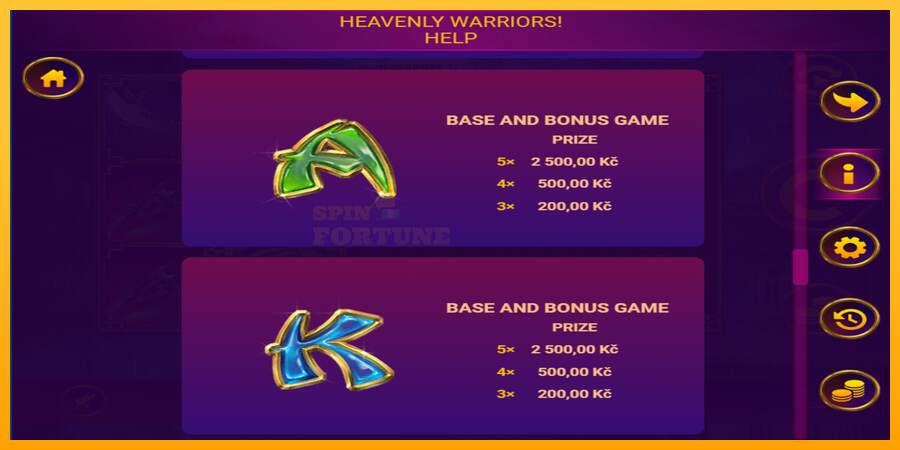 Heavenly Warriors mesin permainan untuk uang, gambar 4