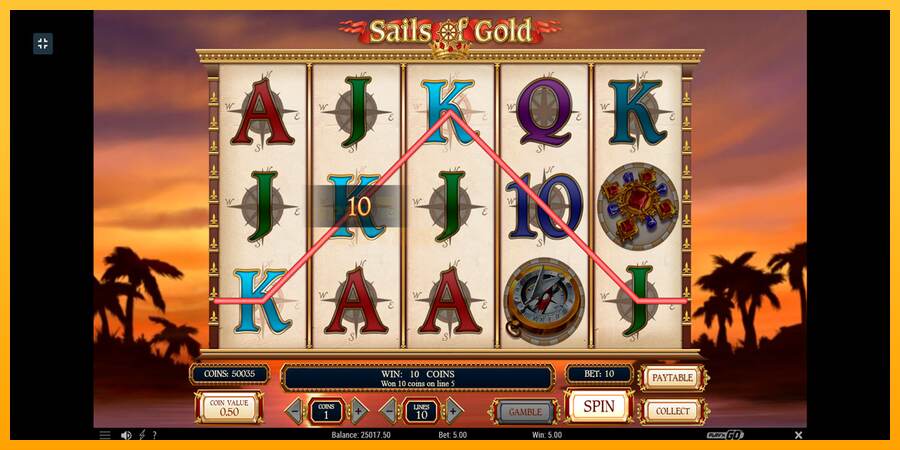 Sails of Gold mesin permainan untuk uang, gambar 7