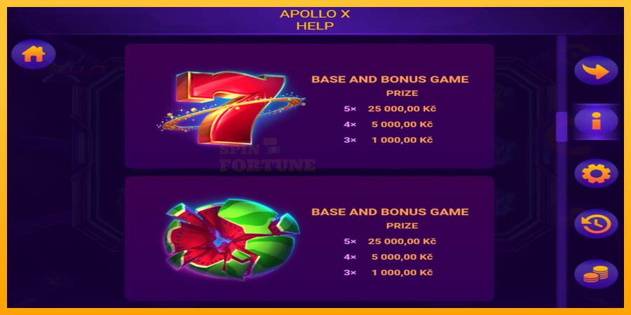 Apollo X mesin permainan untuk uang, gambar 5