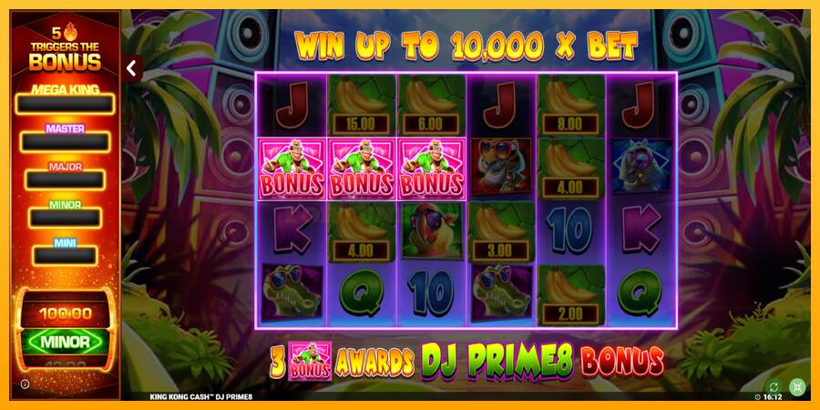 King Kong Cash DJ Prime8 Rapid Fire Jackpots mesin permainan untuk uang, gambar 1