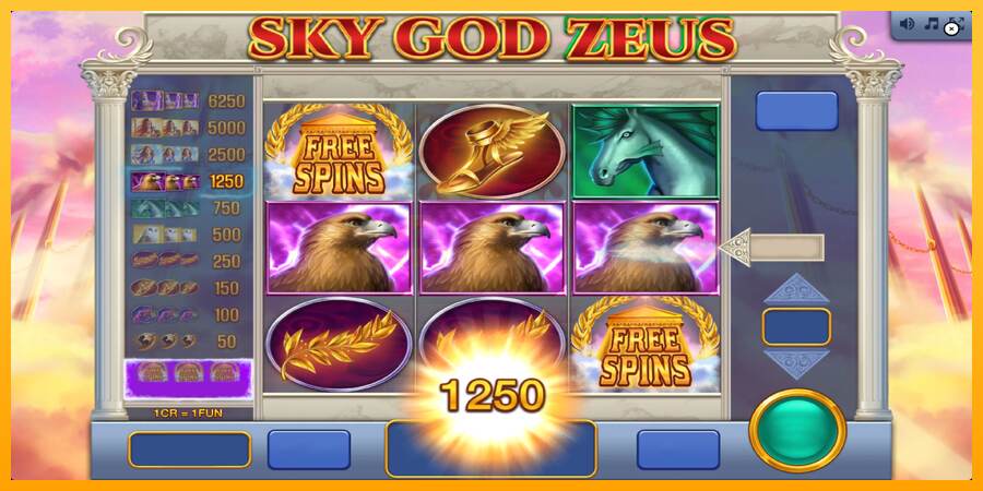 Sky God Zeus 3x3 mesin permainan untuk uang, gambar 2