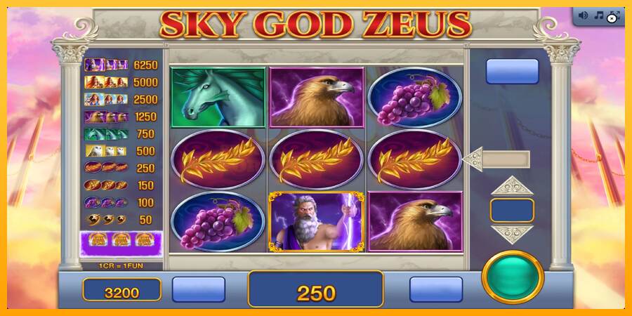 Sky God Zeus 3x3 mesin permainan untuk uang, gambar 3