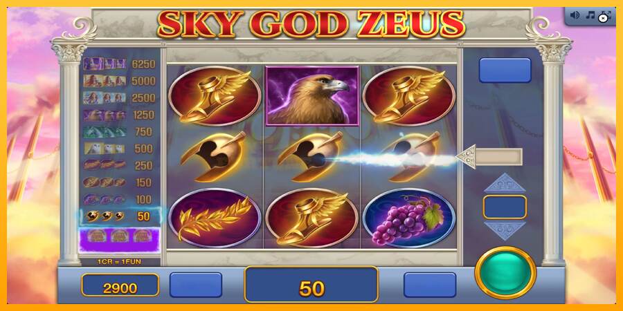 Sky God Zeus 3x3 mesin permainan untuk uang, gambar 4