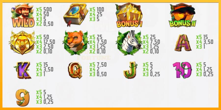 Safari Treasure mesin permainan untuk uang, gambar 4