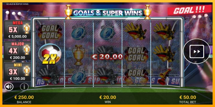 Goals & Super Wins mesin permainan untuk uang, gambar 3