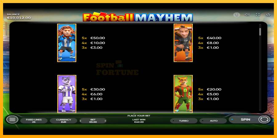 Football Mayhem mesin permainan untuk uang, gambar 5