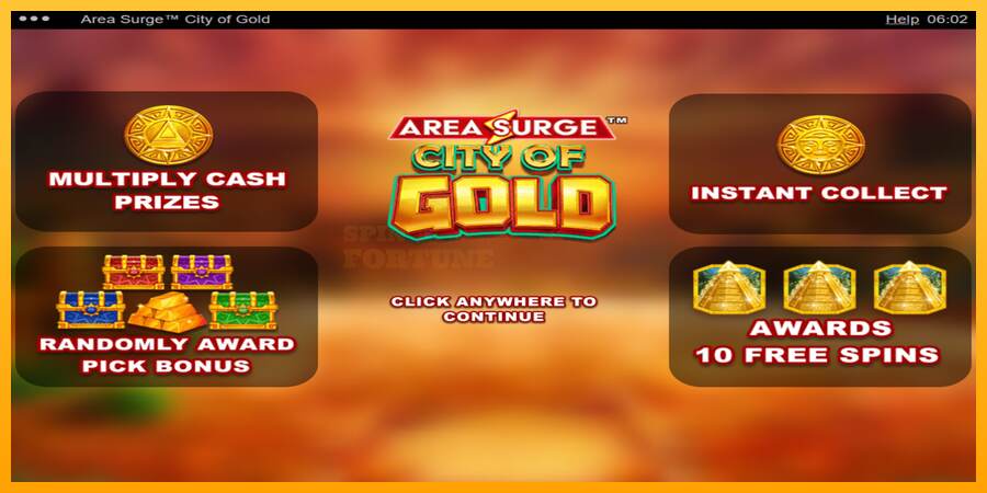 Area Surge City of Gold mesin permainan untuk uang, gambar 1