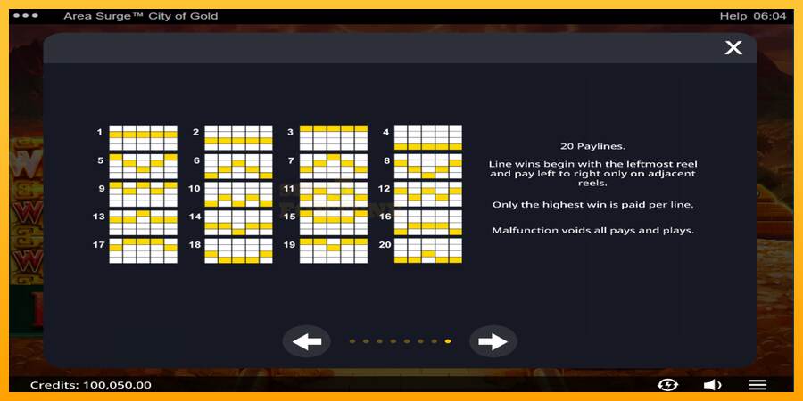 Area Surge City of Gold mesin permainan untuk uang, gambar 6