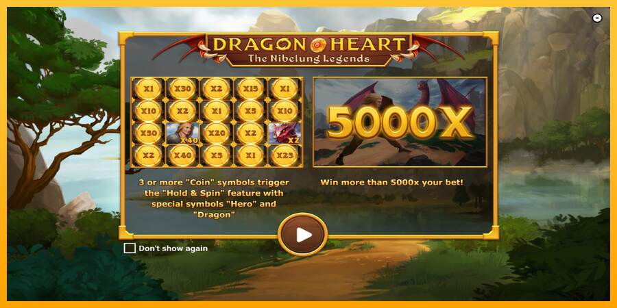 Dragon Heart mesin permainan untuk uang, gambar 1